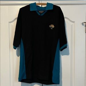 Tundra Black and Teal Jacksonville Jaguars Polo Shirt